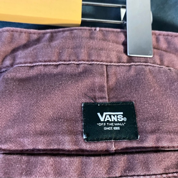 Vans Authentic Chino Pants Mens 34 Purple Slim Fit Flat Front Straight Leg Y2K - Picture 6 of 9